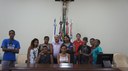 Adolescentes conhecem o prédio da Câmara de Rio Preto