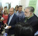 Alckmin durante coletiva sobre início da vacinação contra dengue: teste Alckmin abre campanha de vacinação contra dengue em Rio Preto