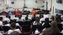 Alunos do colégio Justino visitam a Câmara
