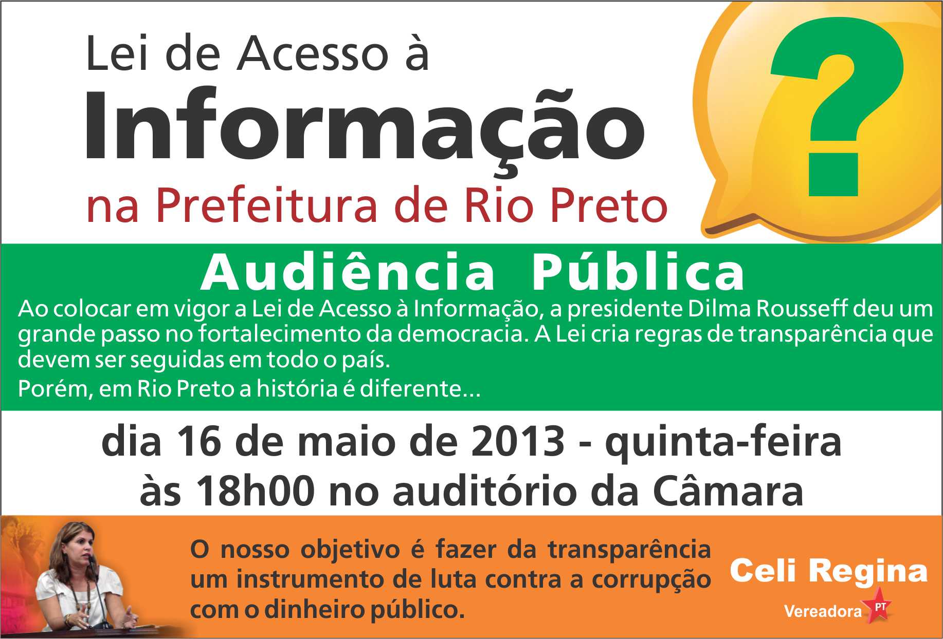 Audiência Pública avalia primeiro ano da Lei de Acesso à Informação