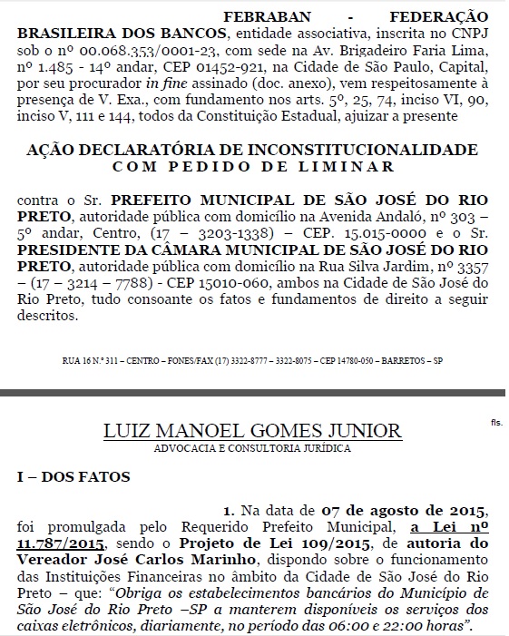 TJ concede liminar contra lei que obriga caixa eletrônico até as 22 horas