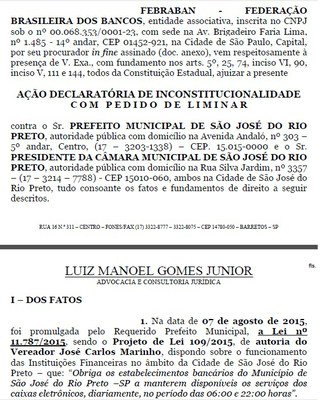 TJ concede liminar contra lei que obriga caixa eletrônico até as 22 horas