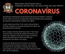 Câmara adota medidas restritivas para evitar proliferação de coronavírus
