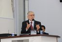 O auditor fiscal da Receita Federal Mauro José da Silva fez uso da tribuna Câmara aprova cinco propostas na 40ª sessão ordinária