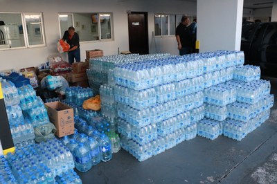 Câmara arrecada 6 toneladas de mantimentos para Rio Grande do Sul