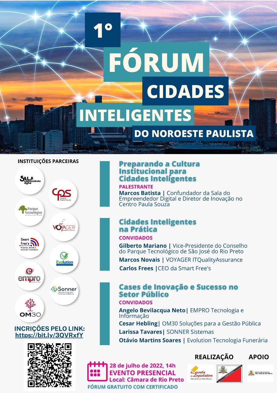 Câmara promove Fórum sobre Cidades Inteligentes