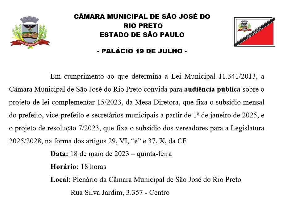 Câmara realiza audiência para debater projetos que reajustam subsídios
