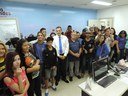 Grupo foi recepcionado pelo presidente Fábio Marcondes Câmara recebe alunos da rede estadual