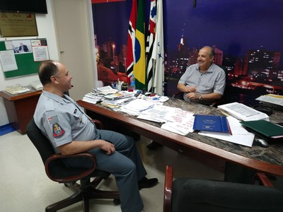 Comandante do CPI-5 visita presidência da Câmara