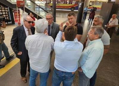 Comissão de Trânsito visita terminal e pede segurança