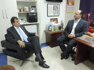 Deputado Ricardo Madalena visita Câmara de Rio Preto
