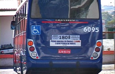 Disque denúncia é estampado em ônibus