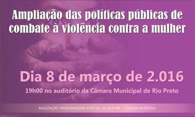 Evento debate políticas públicas de prevenção à violência contra a mulher