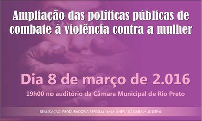 Evento debate políticas públicas de prevenção à violência contra a mulher