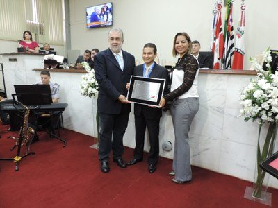 Marcos Pereira é homenageado na Câmara de Rio Preto