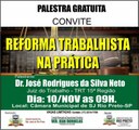 Palestra sobre a reforma trabalhista é realizada na Câmara