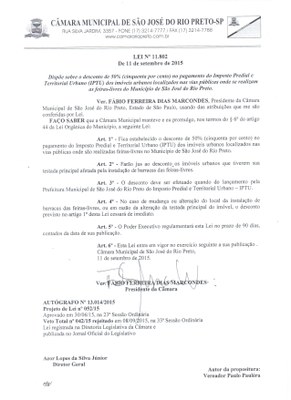 Presidente promulga lei que dá desconto no IPTU