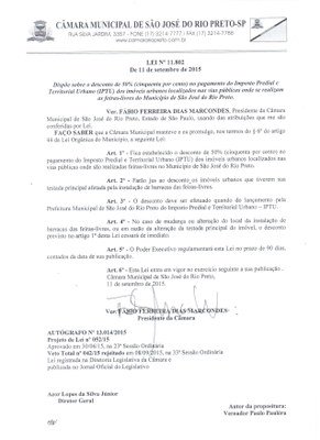 Presidente promulga lei que dá desconto no IPTU