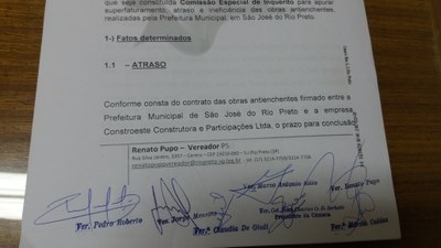 Pupo protocola requerimento para criação da CPI da Enchente