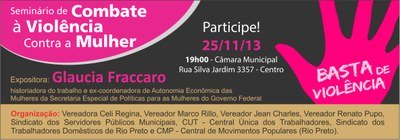 Seminário debate violência contra a mulher