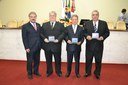 Foto: Suelen Tavares Ex-presidentes e presidente de sindicato recebem homenagem da Câmara Municipal