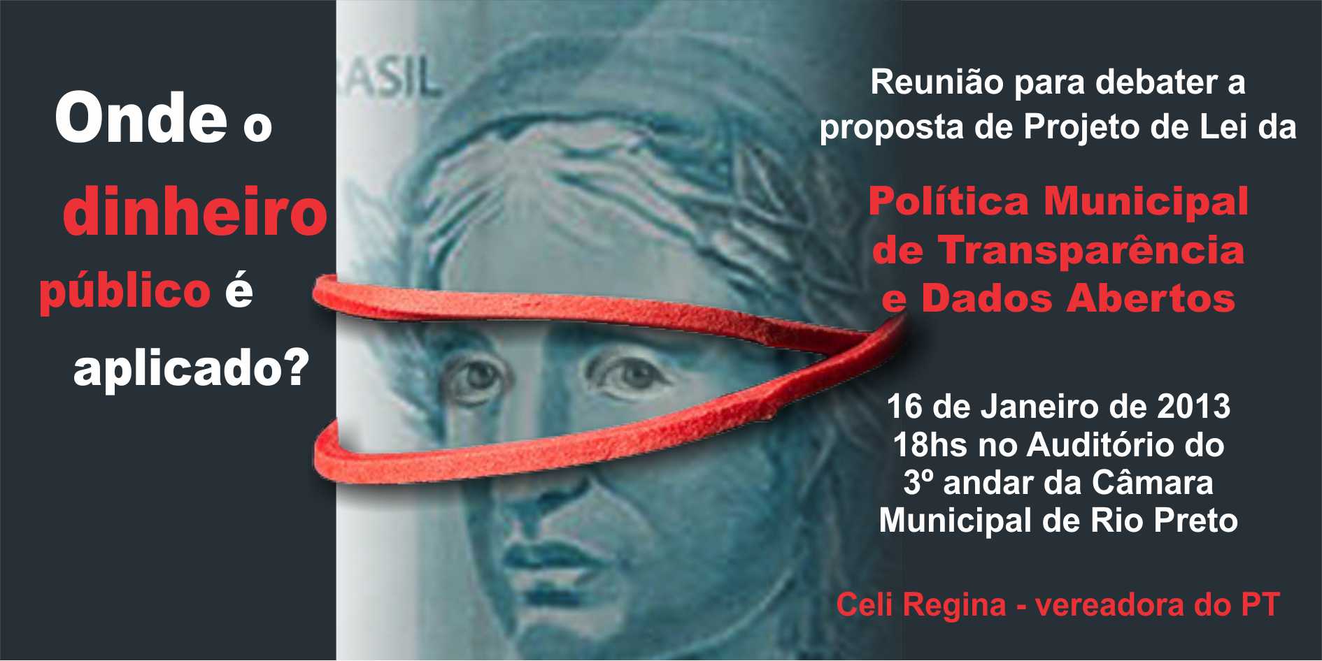 Lei da Transparência é tema de reunião nesta quarta