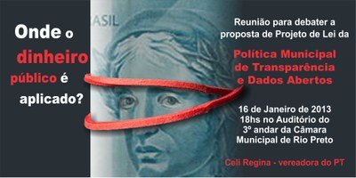 Lei da Transparência é tema de reunião nesta quarta